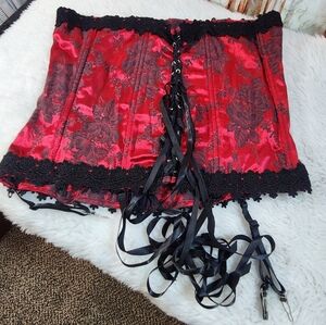 Intimate Attitudes Lace Front Corset